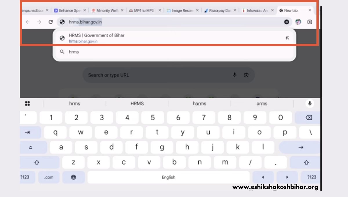 Registration to HRMS